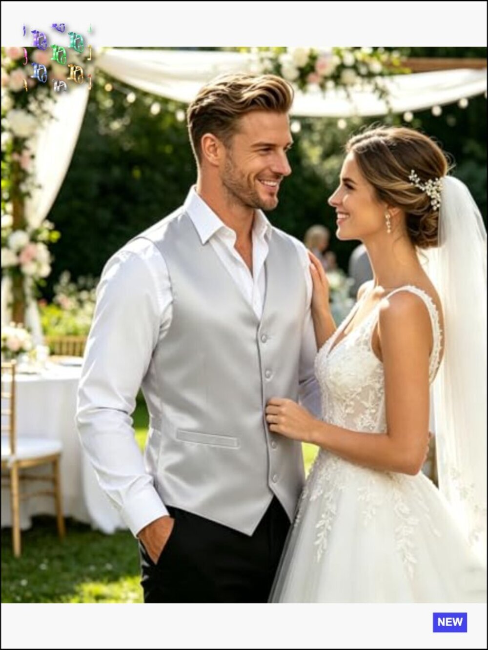 Satin Formal Vest Slim Fit V-Neck Elegant Wedding Party Dress Waistcoat - Picture 3 of 6